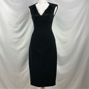 Karen Millen Black Satin Bodice Dress - NWT